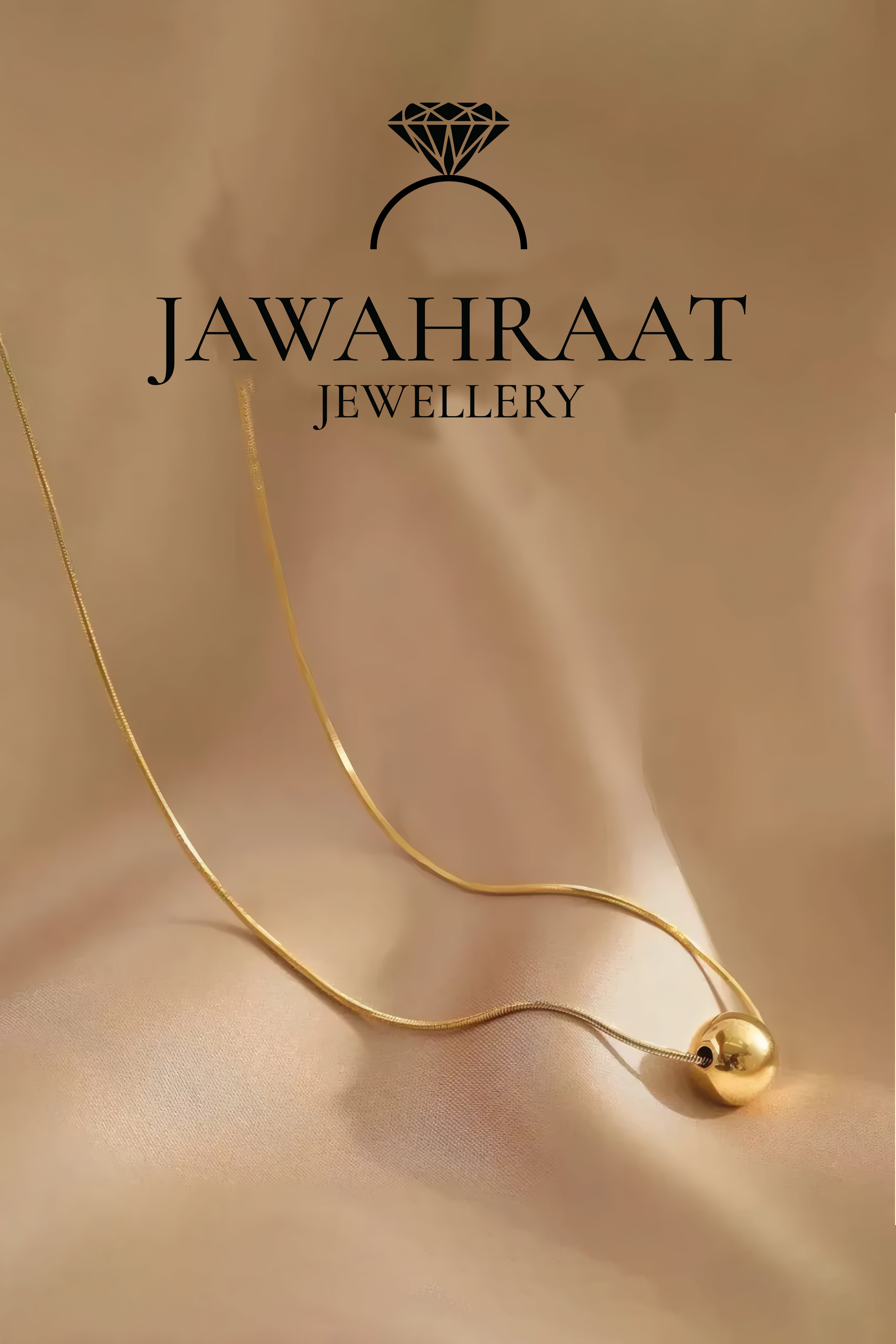 Minimalist Gold Ball Pendant Necklace